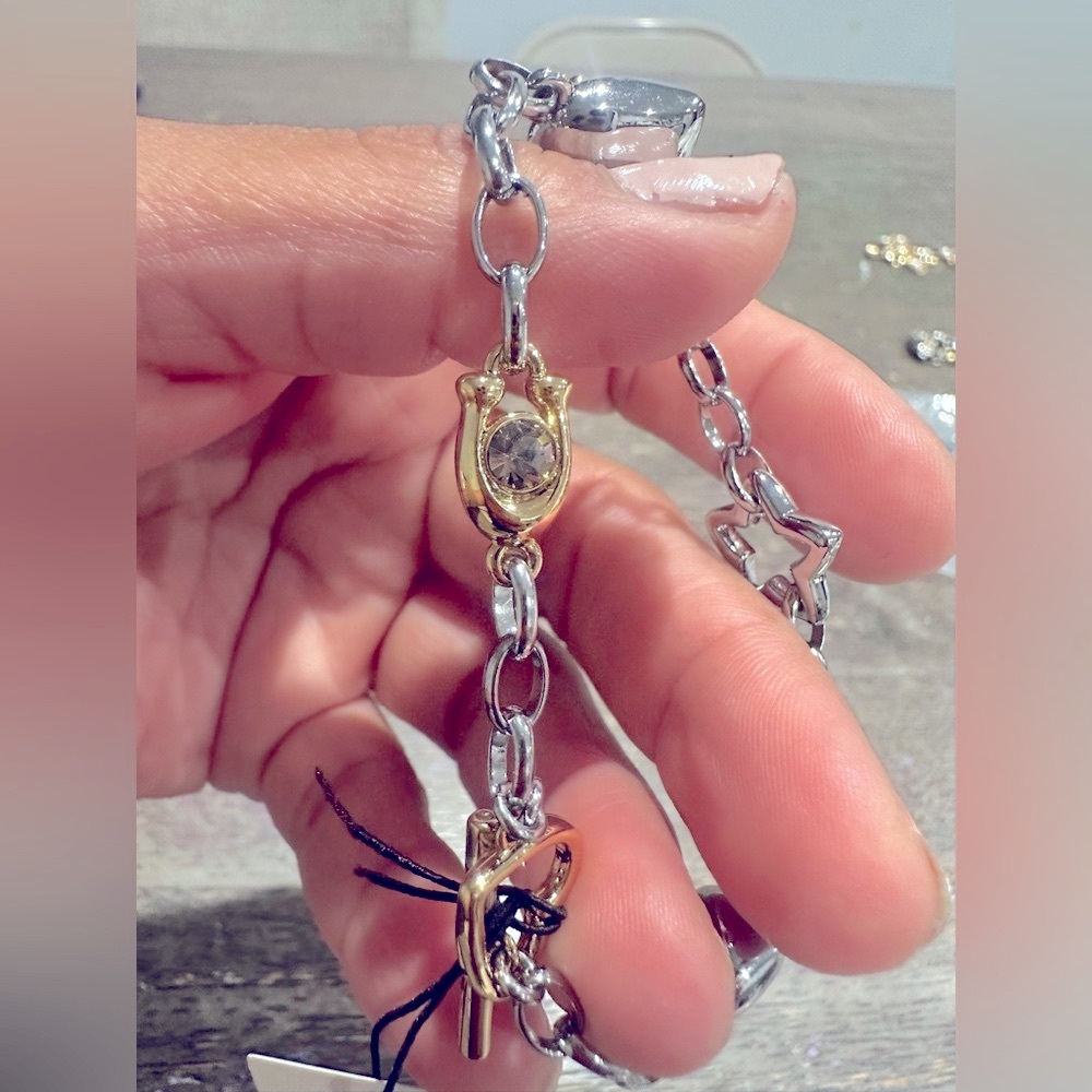 Coach‎ Hearts And Stars Linear Bracelet. New - Picture 5 of 5